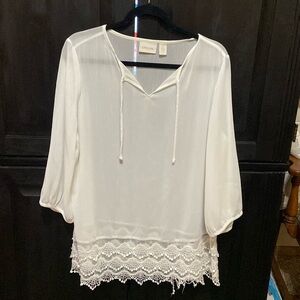 Chicos sheer blouse